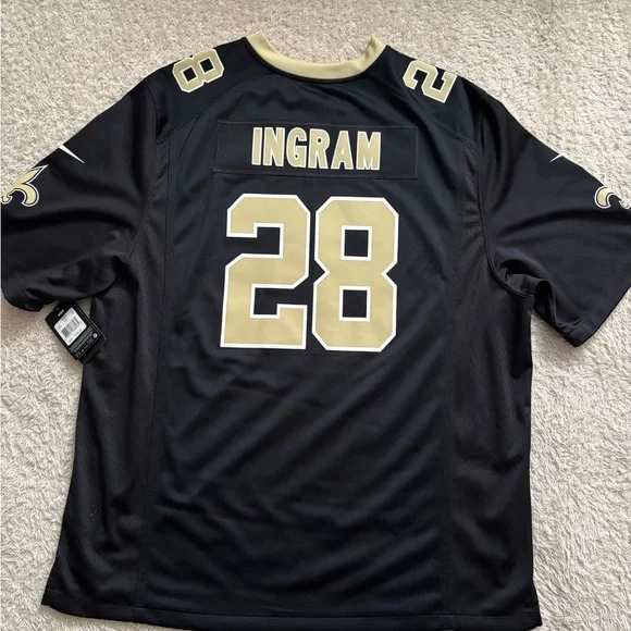 New Orleans Saints 28 Mark Ingram Jersey Nike NFL 2XL NWT - Picture 4 of 10